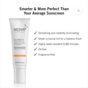 Silc Sheer 2.0 Tinted Moisturizer NEOVA SPF 40 74 ml
/ 2.5 Fl Oz